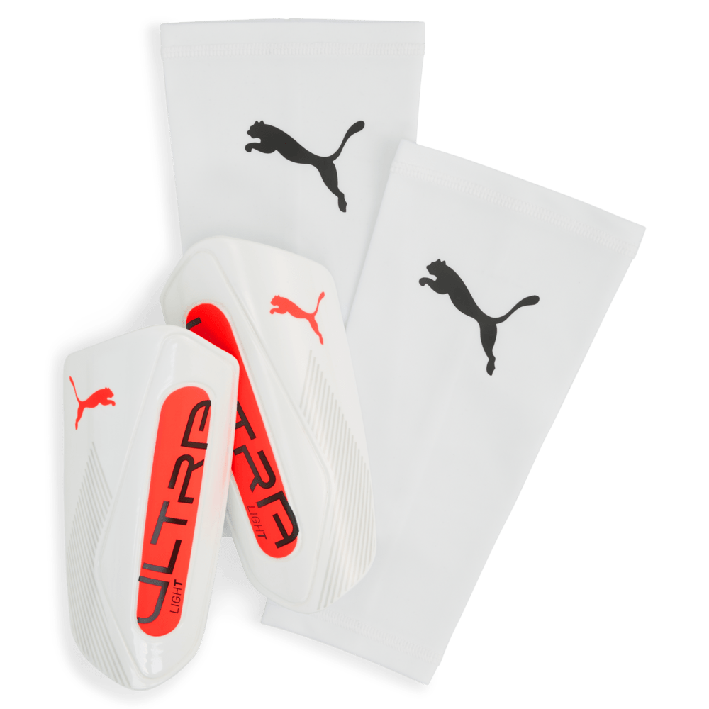 PUMA Ultra Light Sleeve Shin Guards White - Best Buy Soccer